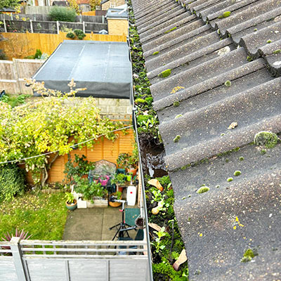 Gutter Cleaning Before